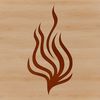 Flame Pattern SVG Graphic An SVG graphic featuring a flame design, suitable for digital use and various applications.