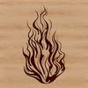 Flame design vector graphic illustration in SVG format.
