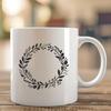 Floral Circular Garland A floral design featuring a circular arrangement of flowers and foliage.