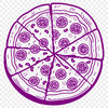 Free Vector Art of a Delicious Pizza A vector illustration of a classic Italian-style pizza with melted cheese and toppings.