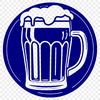 Beautiful SVG Clip Art of a Beer Glass A stylized illustration of a glass containing beer, suitable for graphic design projects.