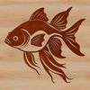 Stylized Goldfish Vector Image A stylized illustration of a goldfish in vibrant colors.