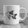 Colorful Fish Clipart for Digital Design A colorful goldfish swimming in water, vector illustration for digital designs.