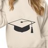 Stylized Grad Cap Icon A stylized representation of a graduation cap, suitable for use in educational contexts.