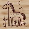 Free Horse SVG Clip Art Design A detailed illustration of a horse in a vector format for various design applications.