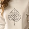 A high-quality SVG illustration of a single leaf with intricate details.