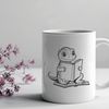 Stylized Lizard Holding a Book A stylized illustration of a reptile with a book in its hand.