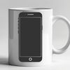 Close-up Smartphone Design Close-up illustration of a modern smartphone with sleek design and touchscreen interface.