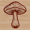 Beautiful Stylized Fungi Design A stylized illustration of a mushroom, suitable for use in vector graphics and digital design.