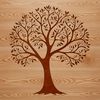Minimalist Tree Illustration in SVG Format A single tree illustration with branches and leaves in a vector design format.