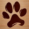 Animal Footprint Graphics Collection A graphic illustration of animal paw prints in various sizes and shapes.
