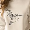 Beautiful Stylized Bird Design An ornithological design featuring a stylized hummingbird silhouette, suitable for use in digital applications.
