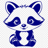 Beautiful Raccoon Vector Image Download A high-resolution SVG illustration of a raccoon in vector format.