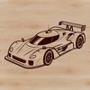 Speed Demon Graphic A high-speed racing car with detailed design elements, ideal for vector art projects.