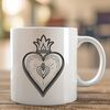 Beautiful Religious SVG Design Free Download An SVG representation of the Sacred Heart design.