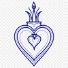 Beautiful Sacred Heart Design in SVG A detailed illustration of the Sacred Heart in vector format.