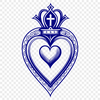 Sacred Heart Image in High-Quality SVG Format Sacred Heart icon in vector format, ideal for clip art and design projects.