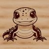 An SVG graphic representation of a salamander animal.