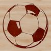 Simple Soccer Ball Design SVG A simple vector illustration of a football with panels and texture, suitable for commercial or personal use.