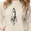 Futuristic Spaceship Illustration A detailed digital illustration of a futuristic spaceship with intricate details and sleek design.