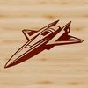 Beautiful Spaceship Clip Art SVG Image A futuristic space vessel in a vector format designed for digital cutting machines.