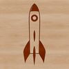 Stellar Vessel Illustration A stylized illustration of a futuristic spaceship soaring through space.