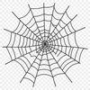 Intricately Woven Web Design A detailed illustration of an intricately woven spider web in vector format, suitable for various design applications.