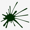 A colorful splat shape made up of rounded edges and curves in a digital vector format.