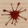 Irregular Edge Vector Shape A stylized illustration of a splat shape with irregular edges, suitable for vector graphics and cutting machine designs.