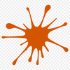 Irregular Splatter Shape A colorful splat shape made up of irregular curves and lines.