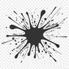 Vector Splat Shape for Digital Designs A circular splat shape with irregular edges, designed as a vector graphic for digital use.