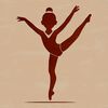 Free Clipart of a Dynamic Gymnast Illustration of a gymnast in motion, suitable for vector design and cutting machine projects.