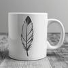 Beautiful Isolated Feather Design A high-quality digital vector illustration of a single isolated feather.