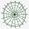 A detailed SVG graphic of a spider web with intricate patterns and lines.