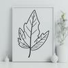 A stylized illustration of a single leaf with smooth edges, suitable for digital design projects.