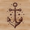 Stylized Anchor Designs for Cutting Machines A set of stylized anchors with a nautical theme, suitable for vector design and cutting machine projects.