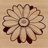 An SVG design featuring a stylized daisy motif suitable for digital projects.