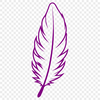 Bird's Feather Vector Illustration A high-quality vector illustration of a single bird's feather, suitable for various design applications.