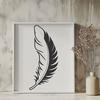 Single Feather Vector Graphic Free Download A high-quality vector illustration of a single feather, suitable for digital and craft projects.