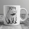 Water-Loving Animal SVG Design A large rodent with webbed feet and a distinctive nose.