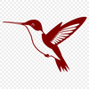 Colorful Bird Motif An SVG vector design featuring a stylized hummingbird motif.