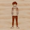 Neutral Male Figure SVG Icon A digital illustration of a male figure in a neutral pose, suitable for graphic design.