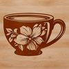 Coffee Cup Icon in SVG Format A simple illustration of a cup, ideal for design projects requiring a vector coffee cup icon.