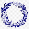 Creative Wreath Template for Cricut A floral wreath designed as a vector graphic, suitable for various digital applications.