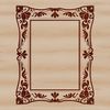 SVG template design with a decorative frame illustration