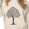 A high-quality digital illustration of a single tree with intricate details and scalable design.