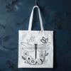 Floral Beauty Dragonfly Design An illustration of a colorful dragonfly surrounded by floral elements, suitable for vector graphics.