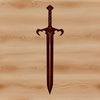 An SVG graphic representation of a traditional sword design.