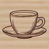 Tea Time Clip Art A simple, high-quality vector illustration of a traditional teacup.