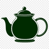Free Vector Tea Set Design A traditional ceramic teapot with a spout and handle, designed as a vector illustration.